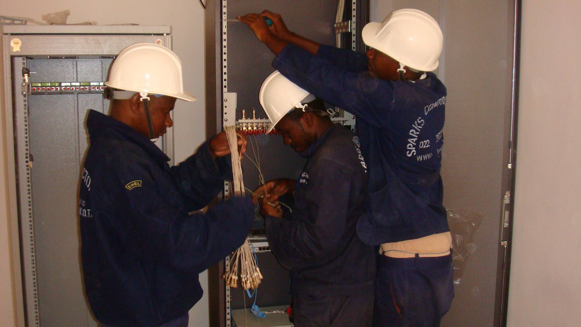 SEEC Engineers working as a team at University of Dodoma Project.