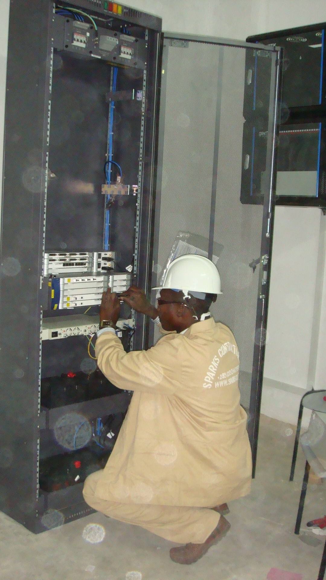 SEEC Engineers on their different competent ways of their work situations at Parliament house in Dodoma Project.