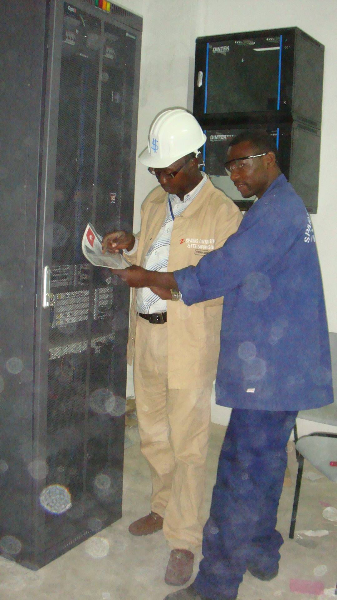 SEEC Engineers on their different competent ways of their work situations at Parliament house in Dodoma Project.
